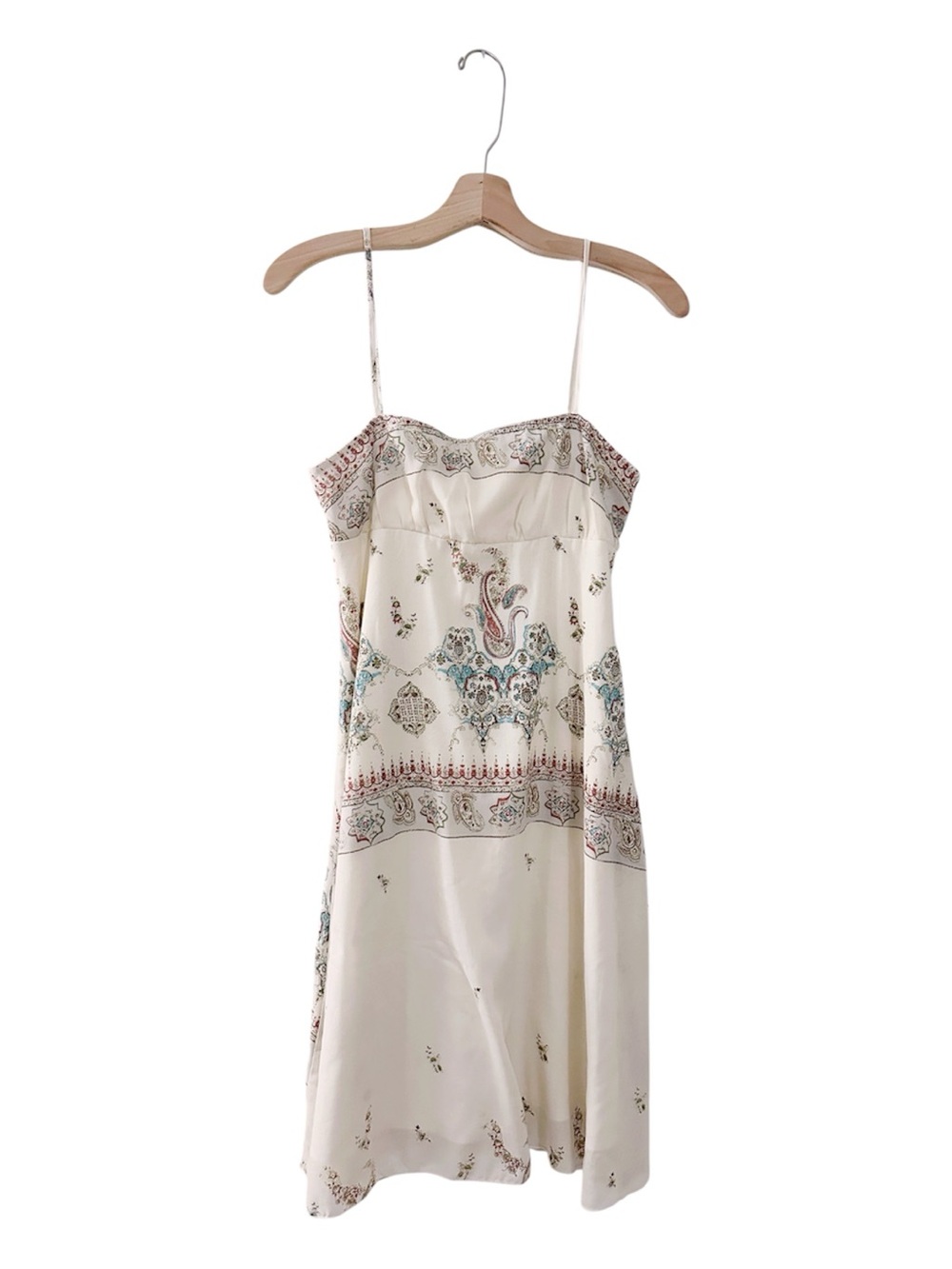 Vintage Y2K Hourglass Bohemian Dress Polyester Cotton Midi Dress